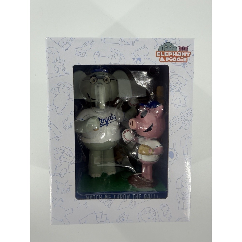 Kansas City Royals Elephant & Piggie Double Bobblehead 8-23-26 SGA NIB